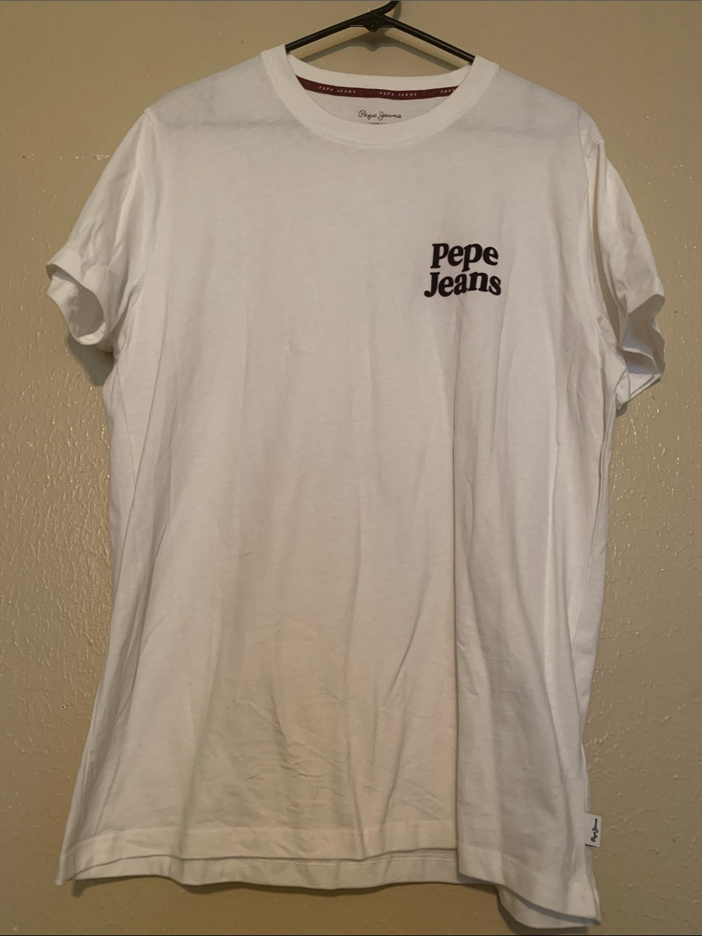 NWOT Pepe Jeans White Short Sleeve Logo Tee
